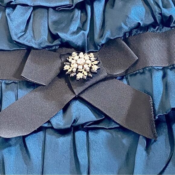 Vintage Lanvin Silk Ruffle Tunic Mini Dress - Picture 7 of 7